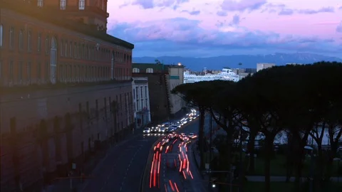 City ​​lights in timelapse Stock Footage 128447385