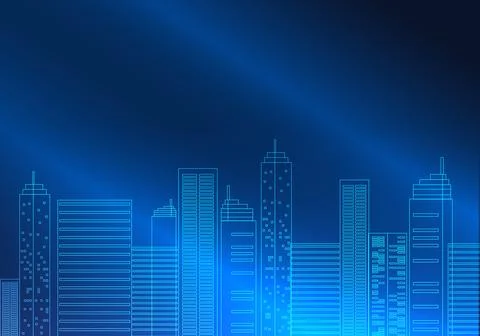 City line 库存插图