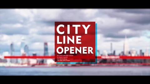 City Line Opener Stockmateriaal After Effects