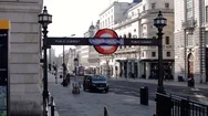 City Lockdown - Empty Street In London At Covid-19 Stock Footage