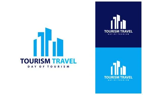 City logo vector template, Creative skyline logo design concepts Illustrazione stock