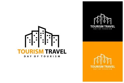 City logo vector template, Creative skyline logo design concepts Illustrazione stock