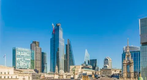 City of London skyline, London, England, United Kingdom, Europe Stock Photos