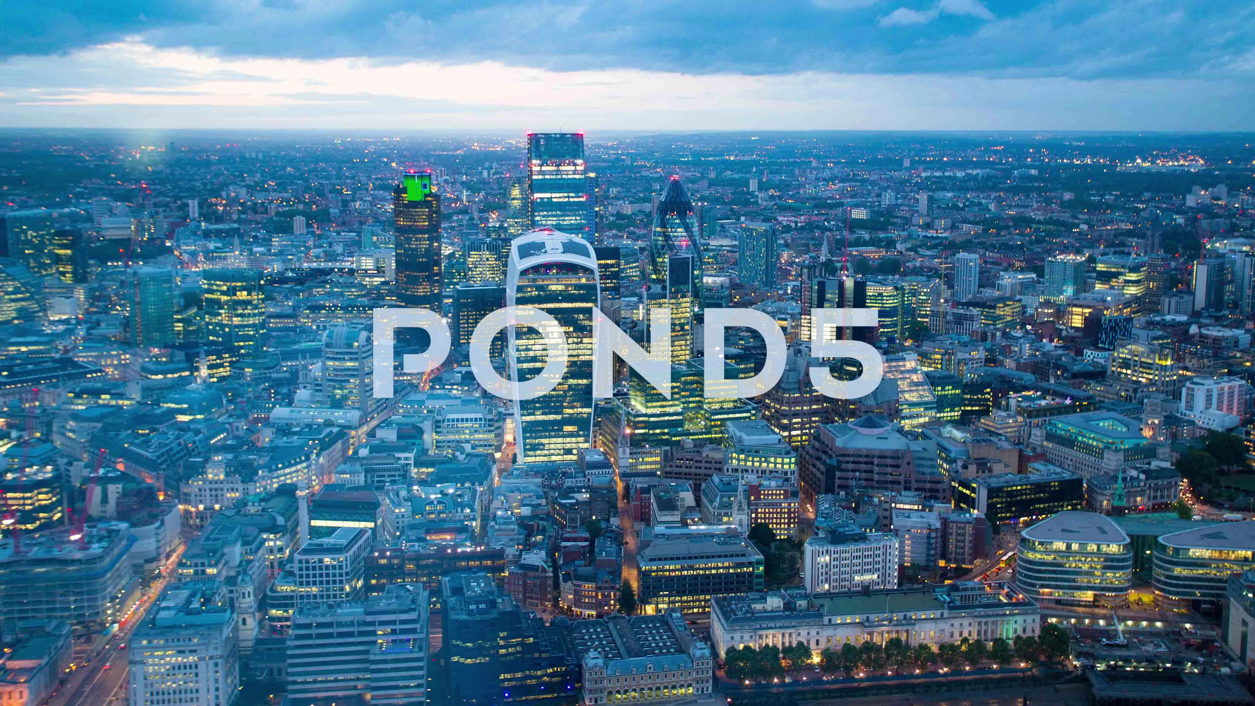 London Skyline Night Stock Video Footage Royalty Free London Skyline Night Videos Pond5