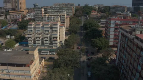 City Of Luanda, Drone Point of View Stock Footage 322020204