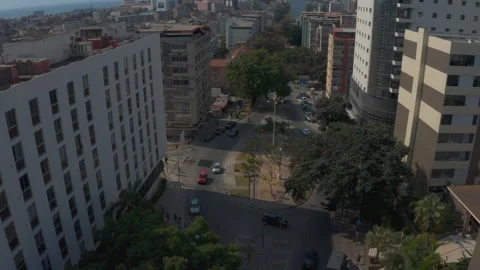 City Of Luanda, Drone Point of View Stock Footage 322020206
