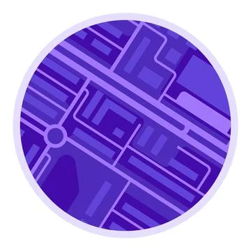 City map background design. Illustration of streets, roads and buildings. Image Ilustración de archivo