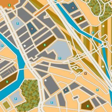 City map 스톡 일러스트