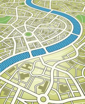 City map Illustrazione stock
