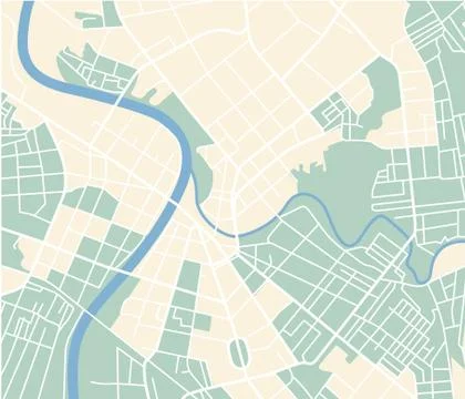 City map Ilustração Stock