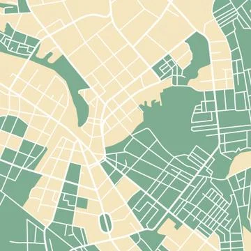 City map Stock Illustration