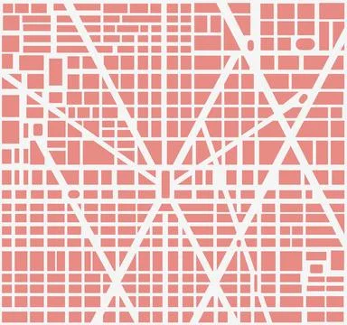City map Stock Illustration