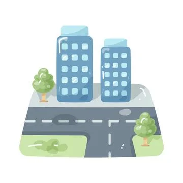 City map Stock Illustration