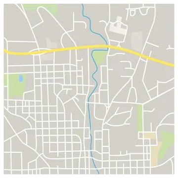 City Map Illustration Stock Illustration