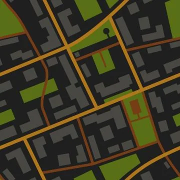 City Map night view pattern Stock Illustration