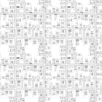 City map pattern Stock Illustration