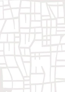 City map, road plan, abstract illustration. Stock Illustration