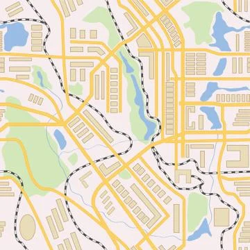 City map seamless pattern 스톡 일러스트