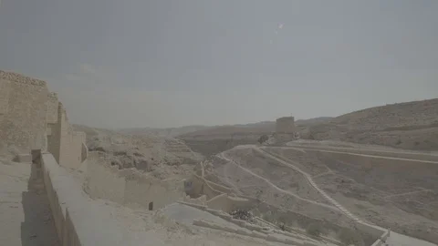 The City of Mar Saba Stock Footage 101652772