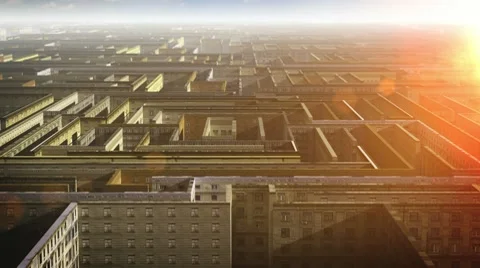 City maze Stock Footage 10192450