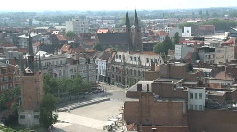City middle ages  Stock Footage 8978532