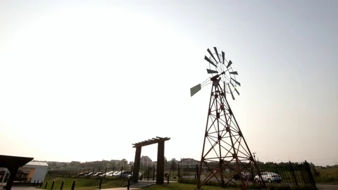 City mill, decorative mill Stock Footage 77599411