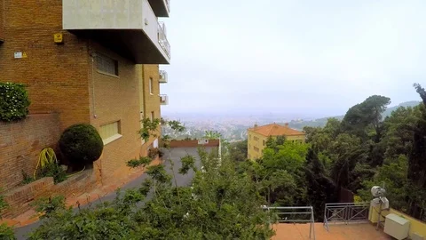 City In The Mist From The Mountain Vídeo Stock 97917151