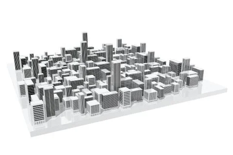 City model Stock Illustration
