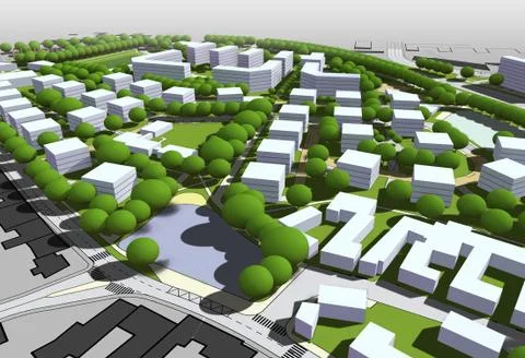 City model Stock Illustration