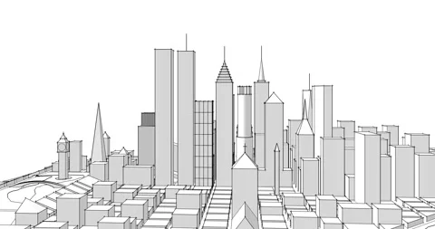 City ​​modern architecture Stock Footage 276966281