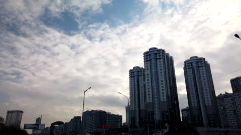City Modert District Timelapse Stock Footage 139616830