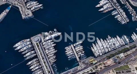City of Monaco at noon from a height of 3 d Stock Photos