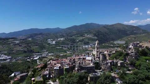 A city with a mountain in the background Video stock 328615679