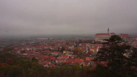 City ​​from the mountain Stock Footage