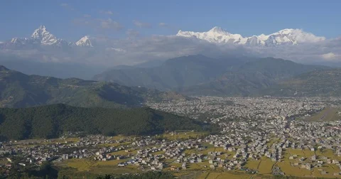 City in mountain valley Stock-Footage 70475812