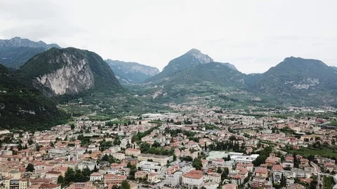 City in the mountains Stock Footage 129171384