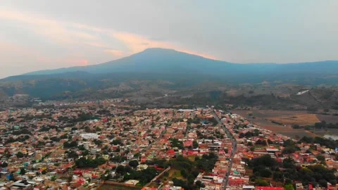 City In The Mountains Stock Footage 197683041