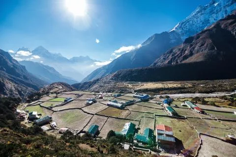 City in the mountains Foto stock