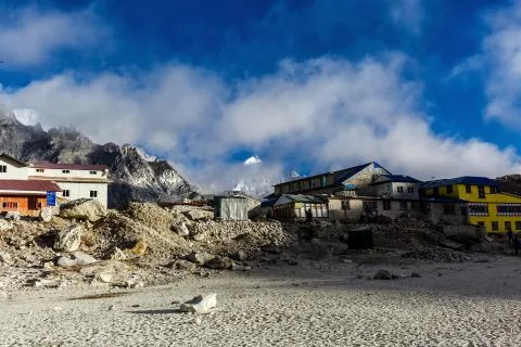 City in the mountains Stock-Fotos