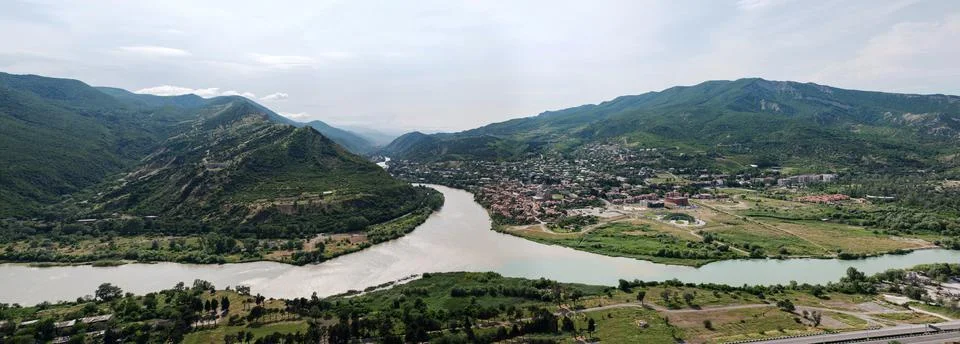 City of Mtskheta in Georgia Stock Photos