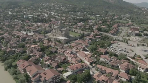 The city of Mtskheta. Svetitskhoveli Cathedral. Видео 237803600