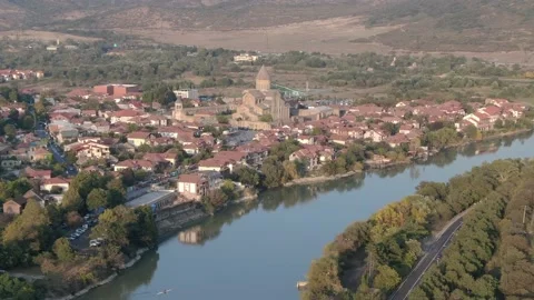 The city of Mtskheta. Svetitskhoveli Cathedral. Видео 237804101
