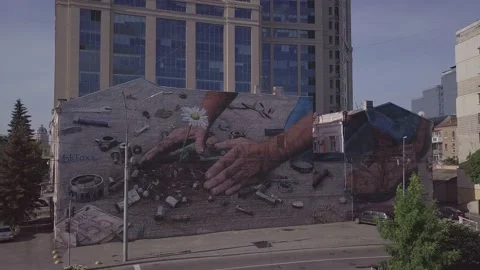 City murals Video stock 145943733