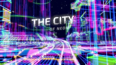The City Of Neon Stock After Effects