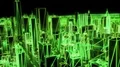 City neon glowing DOF model New York NYC flyover wireframe skyscraper 80s 4k 4k or 4k+ Resolution