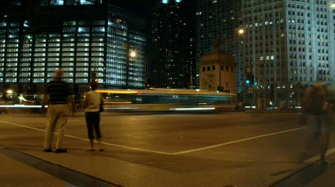 City at Night 2 Stock Footage 107970