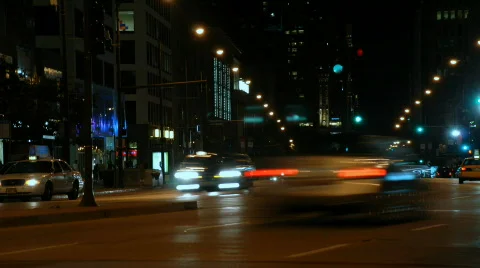 City at Night 3 Stock Footage 107972