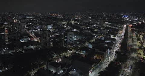 City at Night 4k Stock Footage 247130506