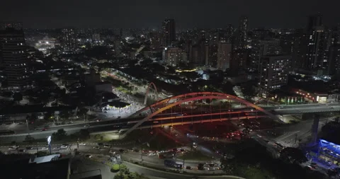 City at Night 4k Stock Footage 247130556