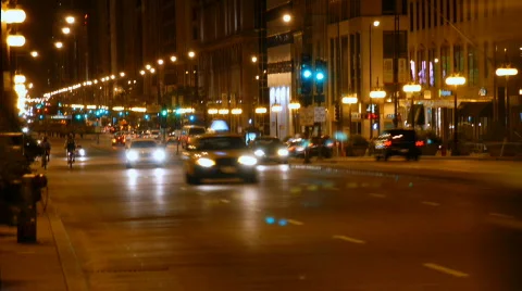 City at Night 5 Stock Footage 107973